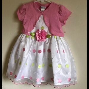 New Sweet Heart Rose Toddler Dress 2T